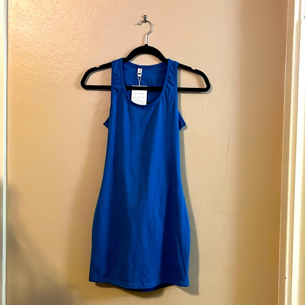 NWT Lemon Style Cobalt Blue Unique Back Cut Out Body-con Clubbing Dress S
